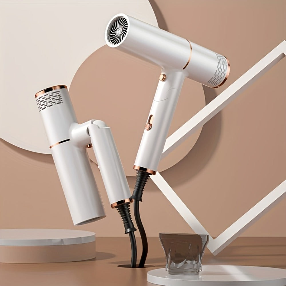 Foldable Hair Dryer with Storage Stand, Concentrator-Style Nozzle, Hot and Cold Air Labels and Four Colors — image 15