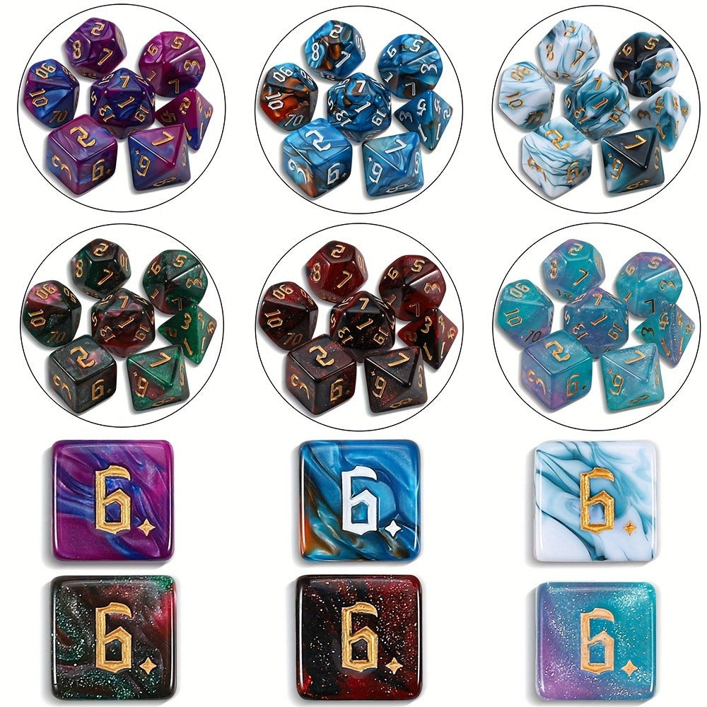 DND Dice Set 182pcs 26 Colors with the Listed Color, Size or Set Options for Everyday Use, with Listed Configuration — image 