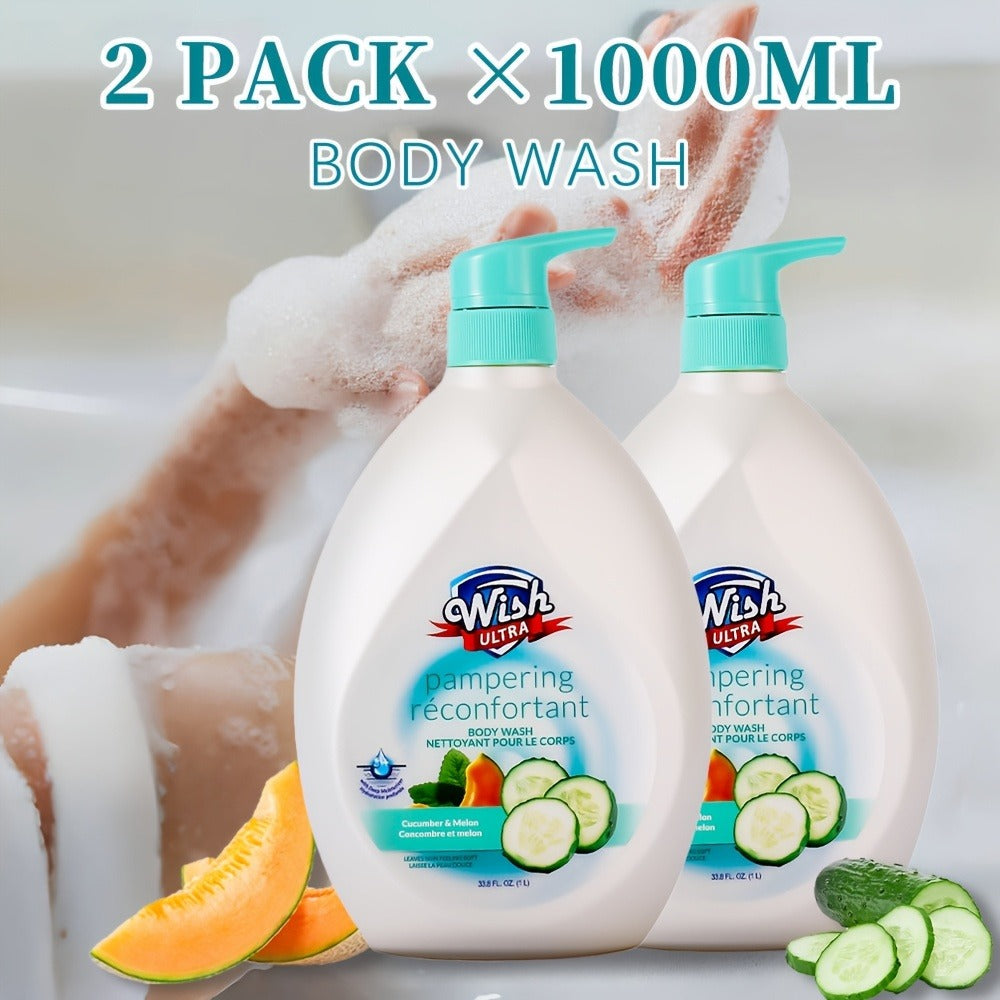 Moisturizing Body Wash 2-Pack 33.8 fl oz Each – Deep Cleansing Shower Gel for Women & Men, Long-Lasting Scent, Hydrating Form