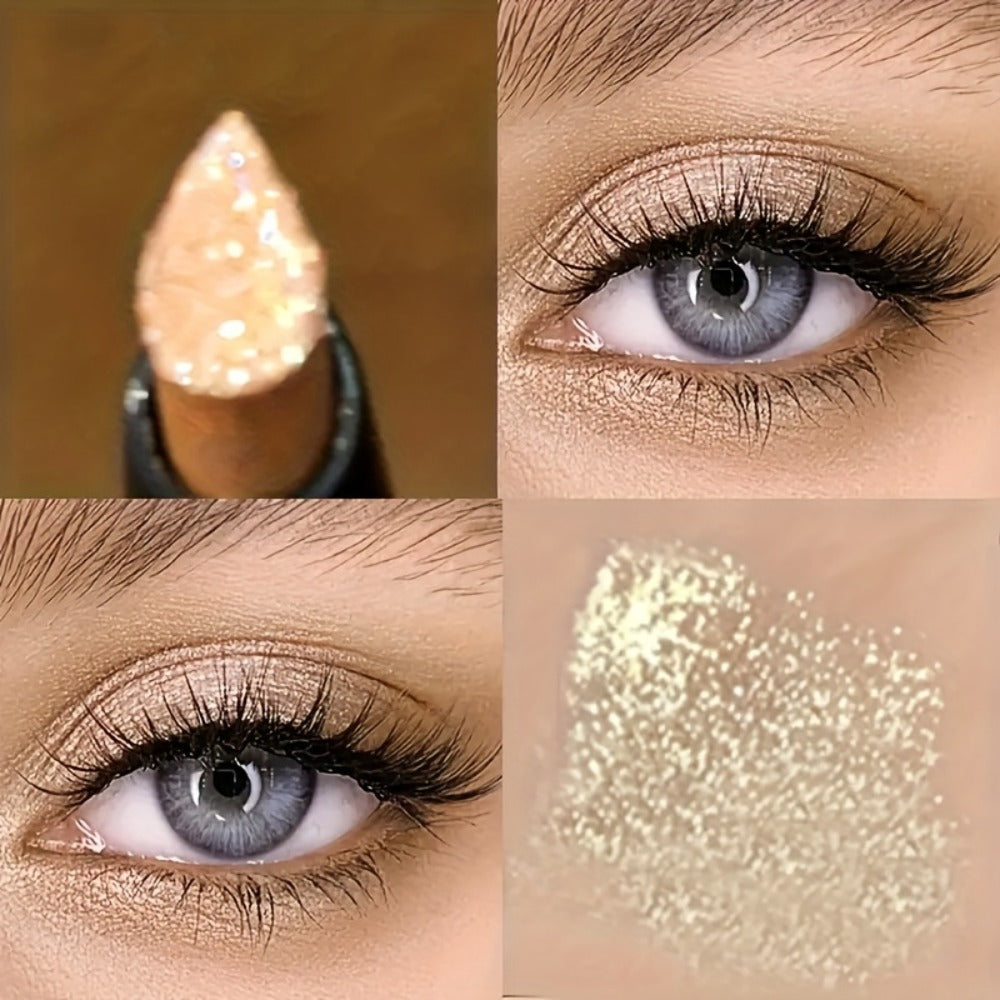 Shimmer Eyeshadow Stick Set 6 Pcs for Women – Pearl Sparkling Waterproof Long-Lasting Eye Makeup Pens with Squalane — image 9
