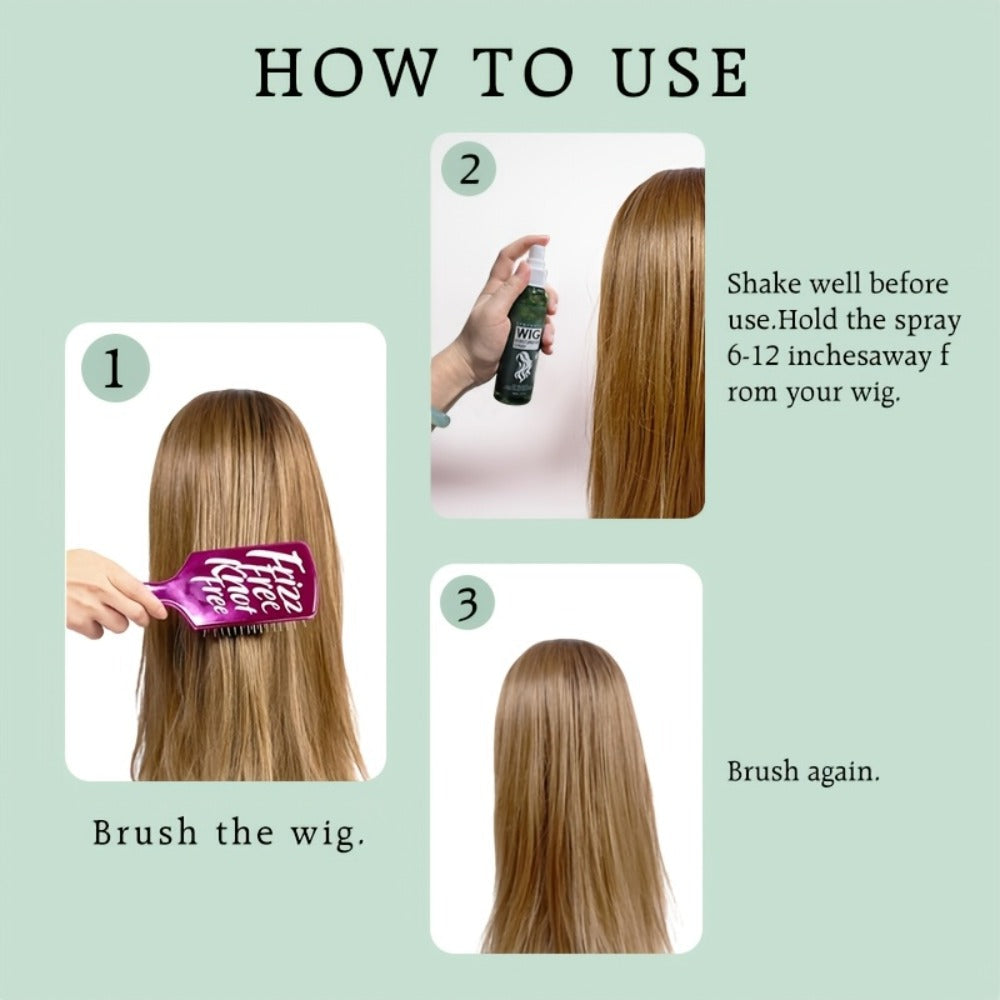 Synthetic Wig Refresher Spray Leave-In Conditioner, Revitalizes & Detangles Wigs & Hairpieces, Cleanses Between Washes — imag