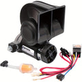 Snail Air Horn Kit Super Loud 12V 24V for Truck Car Motorcycle with Copper Compressor Relay Harness & Button Universal Fit — 