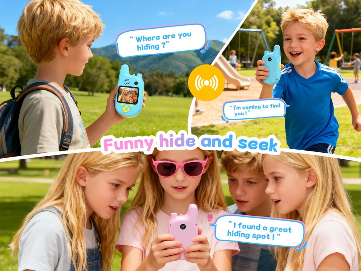 Walkie Talkies, Kids Video 2 Pack Video Call, Voice Changer & Dual Camera, Long Range Outdoor Toy — image 15