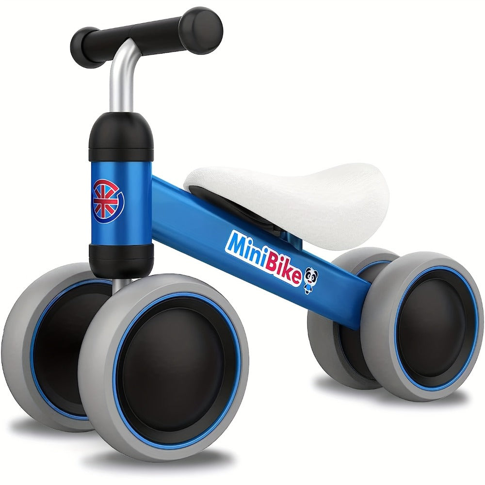 Baby Balance Bike for 1 Year Old Boys Girls No Pedal 4 Wheel Infant Toddler with the Listed Color, Size or Set Options for Ev