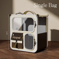 Structured Pet Carrier Backpack with Large Viewing Window, Mesh Panels and Two Front Storage Pockets — image 2
