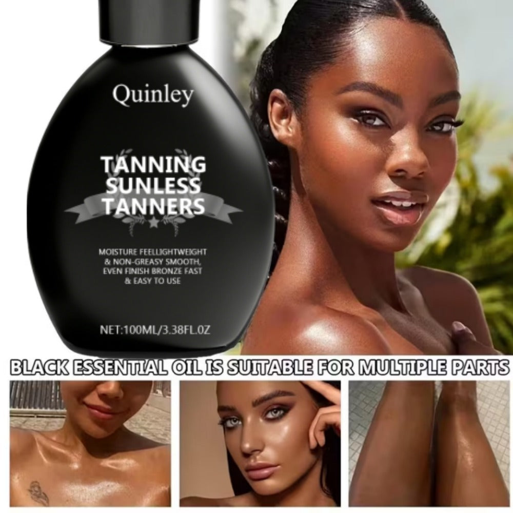 Sunless Self Tanner Lotion 3.38oz – Instant Deep Bronze Glow, Lightweight Non-Greasy Hydrating Self-Tanning Body Lotion — ima