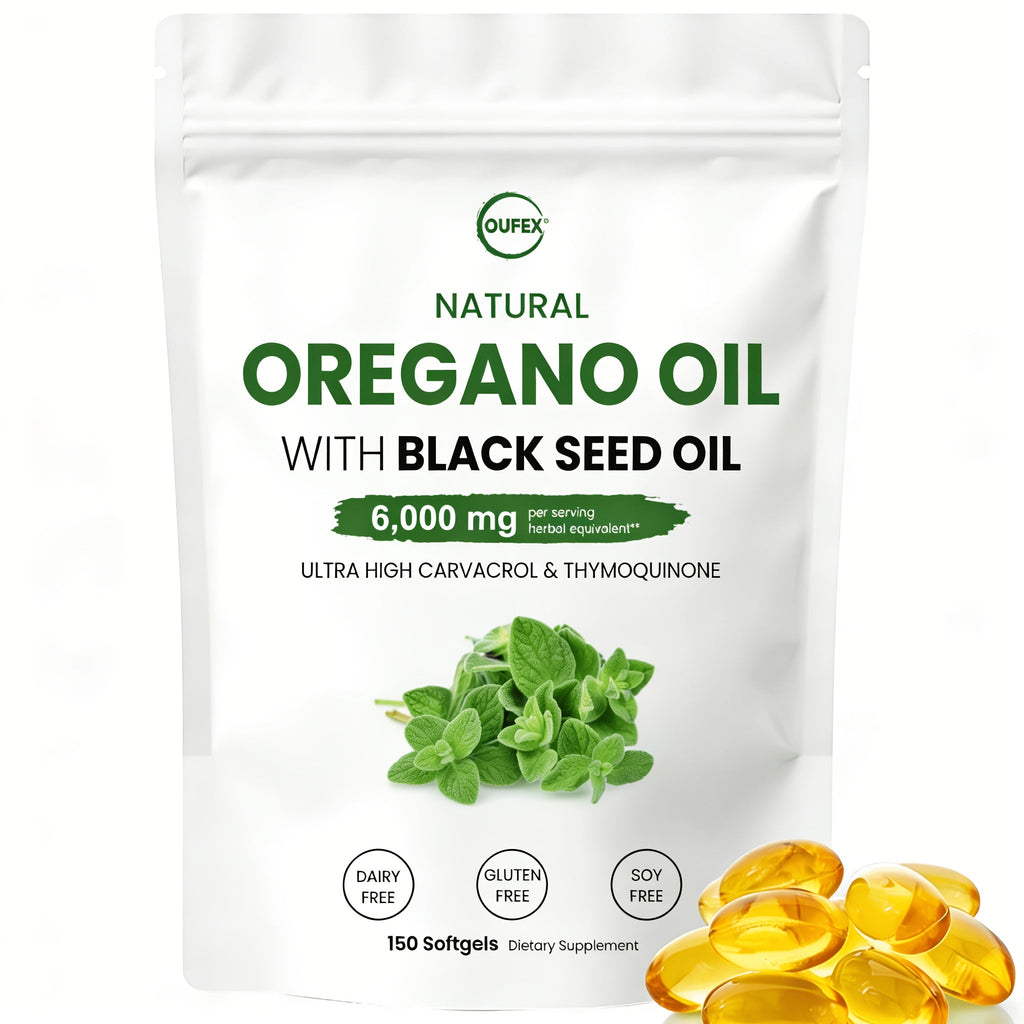 Dietary Supplement Oregano Oil and Black Seed Oil Softgels with Carvacrol and Thymoquinone, 150 Count — image 8