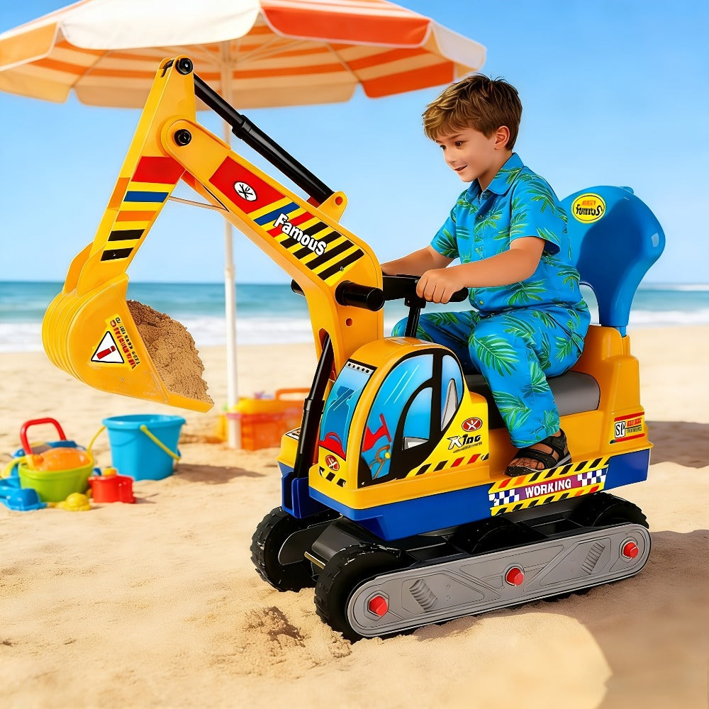 Ride-On Excavator Toy for Kids with Manual Digging Arm with the Listed Color, Size or Set Options for Everyday Use — image 5