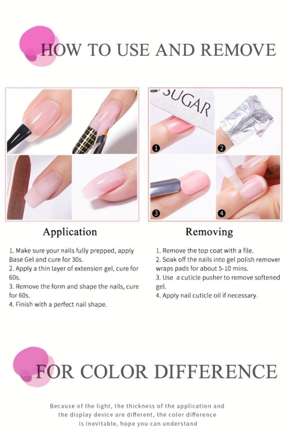Malt Nude Hard Builder Gel for Nail Extensions and Overlays, 150g Jelly Formula Jar for UV or LED Lamp Curing — image 12
