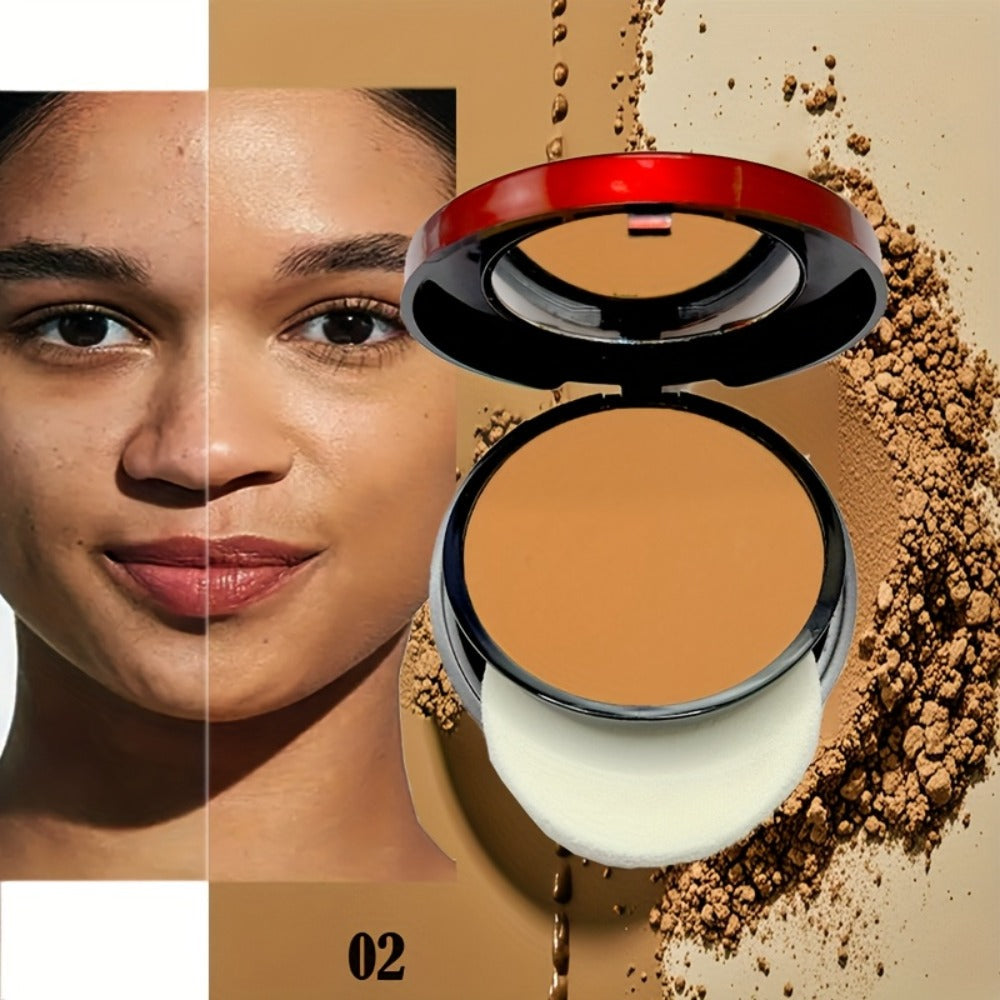 Pressed Powder Foundation Contour Matte Ful1l Coverage Oil Control Waterproof, 6 Shades Light to Dark — image 29