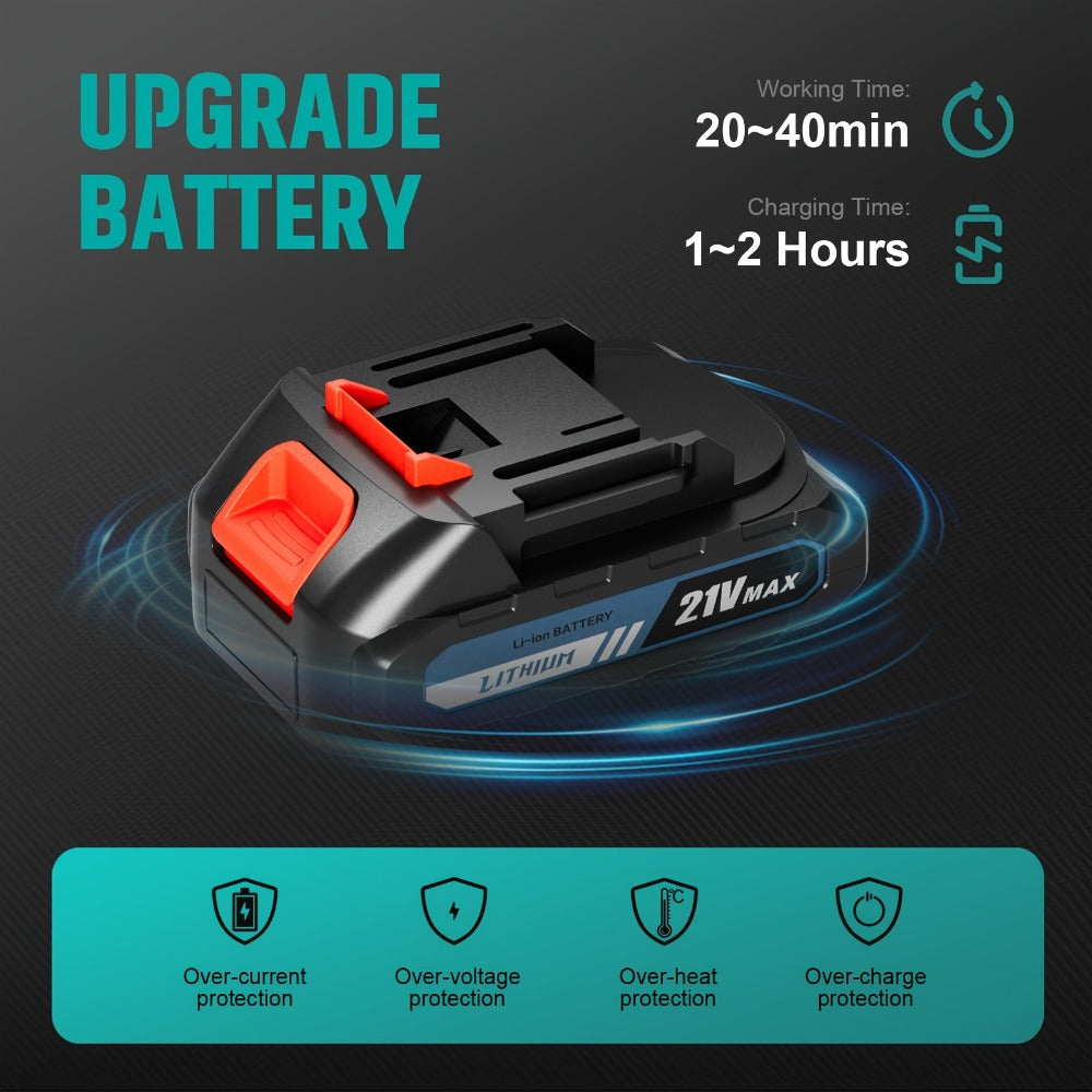 Car Pressure Washer with 500 PSI Listing, 6-in-1 Spray Nozzle, 5m Hose and One or Two Batteries — image 10