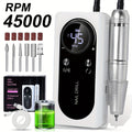 Electric Nail Drill 45000 RPM Rechargeable Kit with LCD Display and White or Golden Color Options — image 16