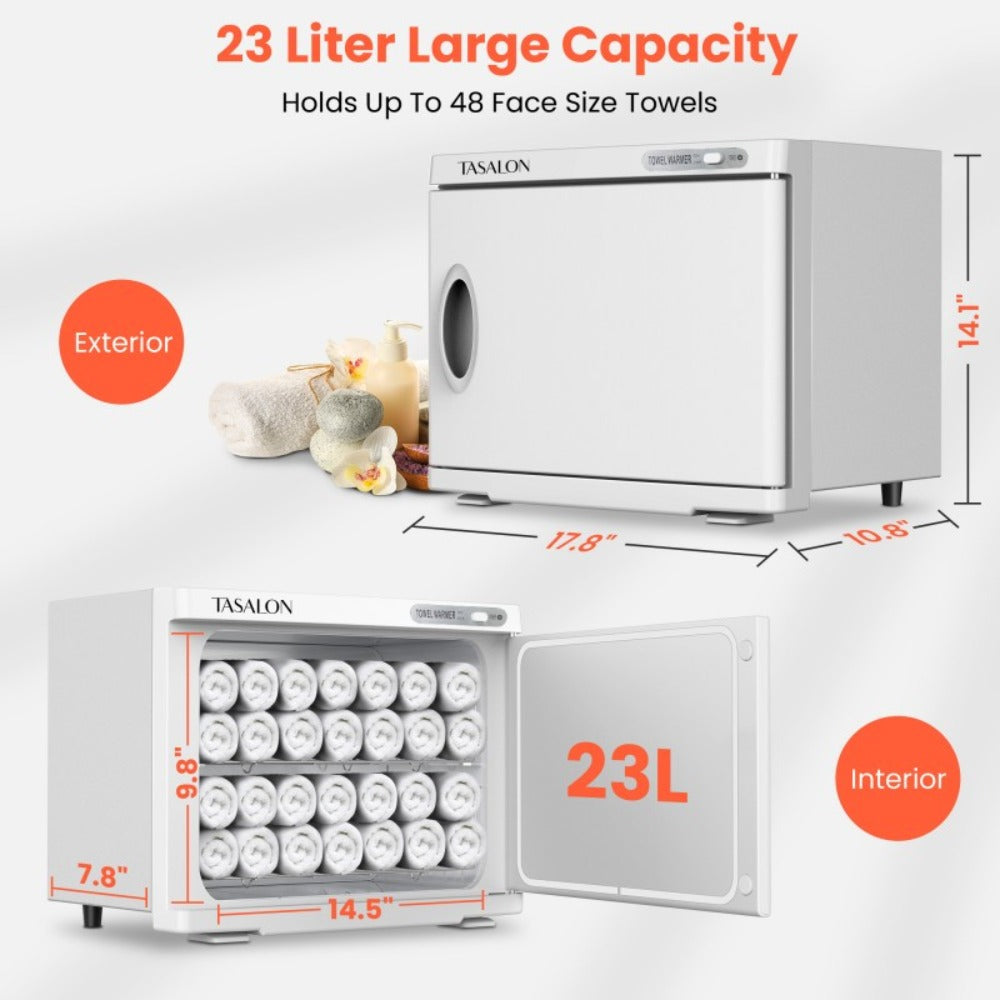 Hot Towel Warmer Cabinet 23L Holds 72 Towels Heats to 158-176°F in 10-15 Min, Professional Salon & Spa — image 9