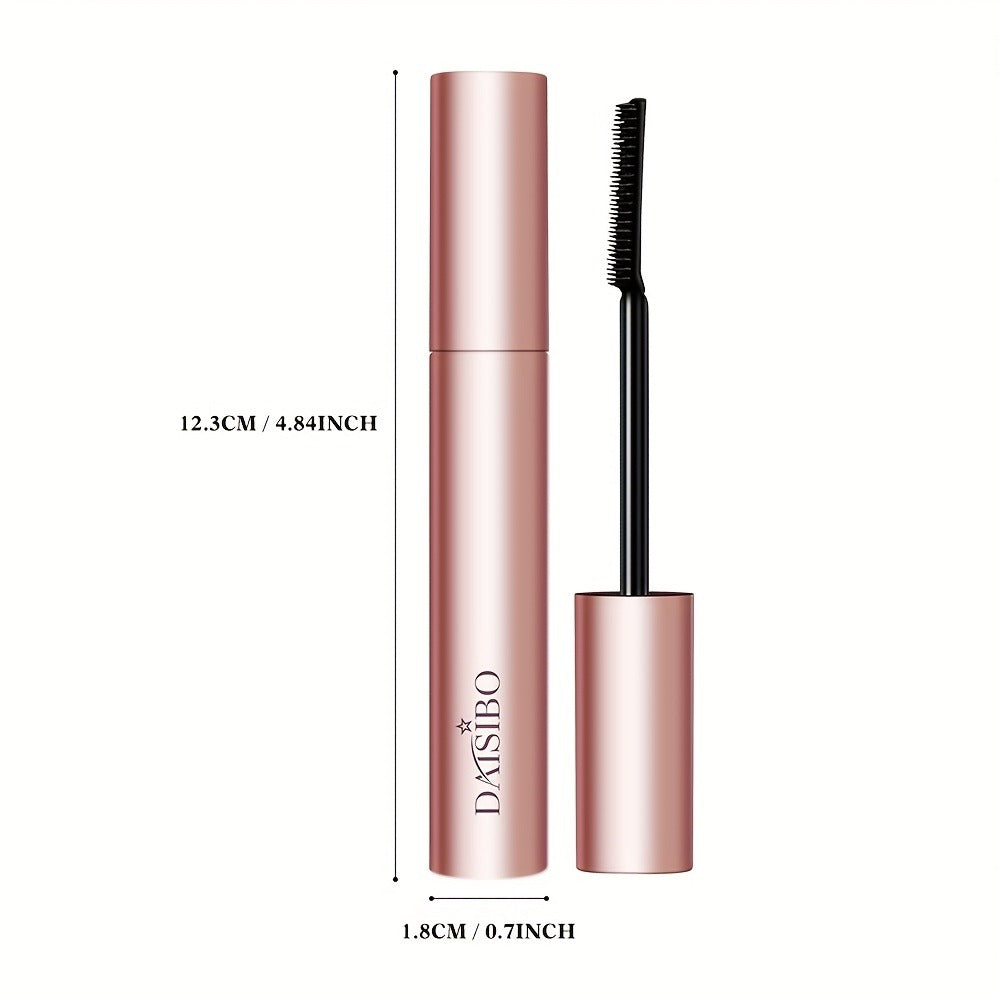 Black Mascara Two-Piece Set in Rose-Colored Tubes with Slim Precision Bristle Applicator Wands — image 5
