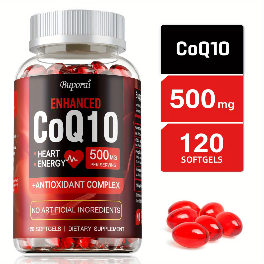 CoQ10 Coenzyme Q10 with Citrus Bergamot 120 Capsules, Heart Health, Brain & Cardiovascular Support — image 8