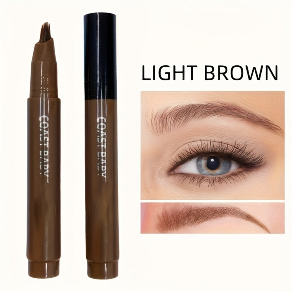 Two-Pack Multi-Fork Tip Eyebrow Pens with Capped Bodies, Approx. 11.3 cm Length and Four Color Label Options — image 11