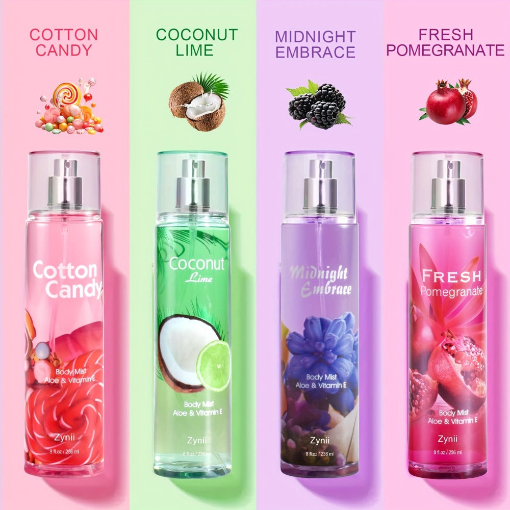 Fragrance Body Mist for Women, Floral, Fruity, Musk & Vanilla Body Spray with Aloe & Vitamin E, 3-8 fl oz — image 6