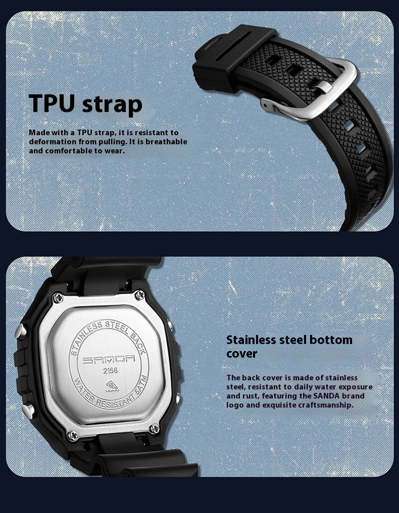 Swimming Waterproof Youth Electronic Watch Simple Alarm Clock