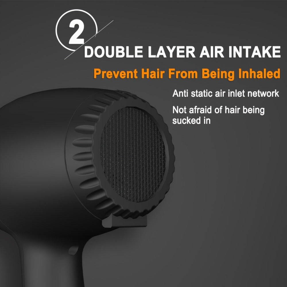 JINRI 1875W Hair Dryer with Three Heat Settings, Two Speeds and One- or Three-Accessory Package Options — image 11