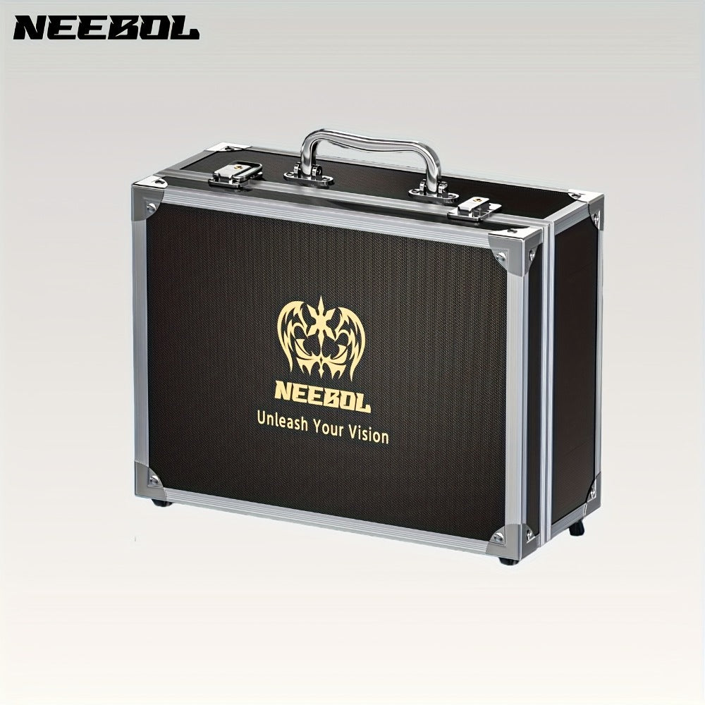 Large Aluminum Tattoo Case Organizer Storage Box Carrying Case for Tattoo Tools Nail Art Makeup Cosmetics Portable Travel Tra