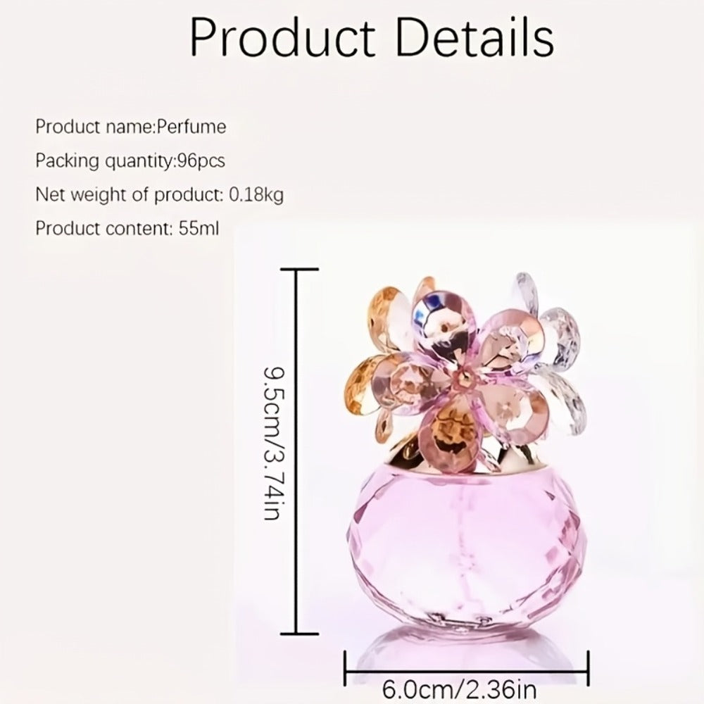 Women's Perfume Refillable Essential Oil Spray 2.03 oz, Citrus, Jasmine, Red Rose & Wood Notes, Floral Fragrance — image 5