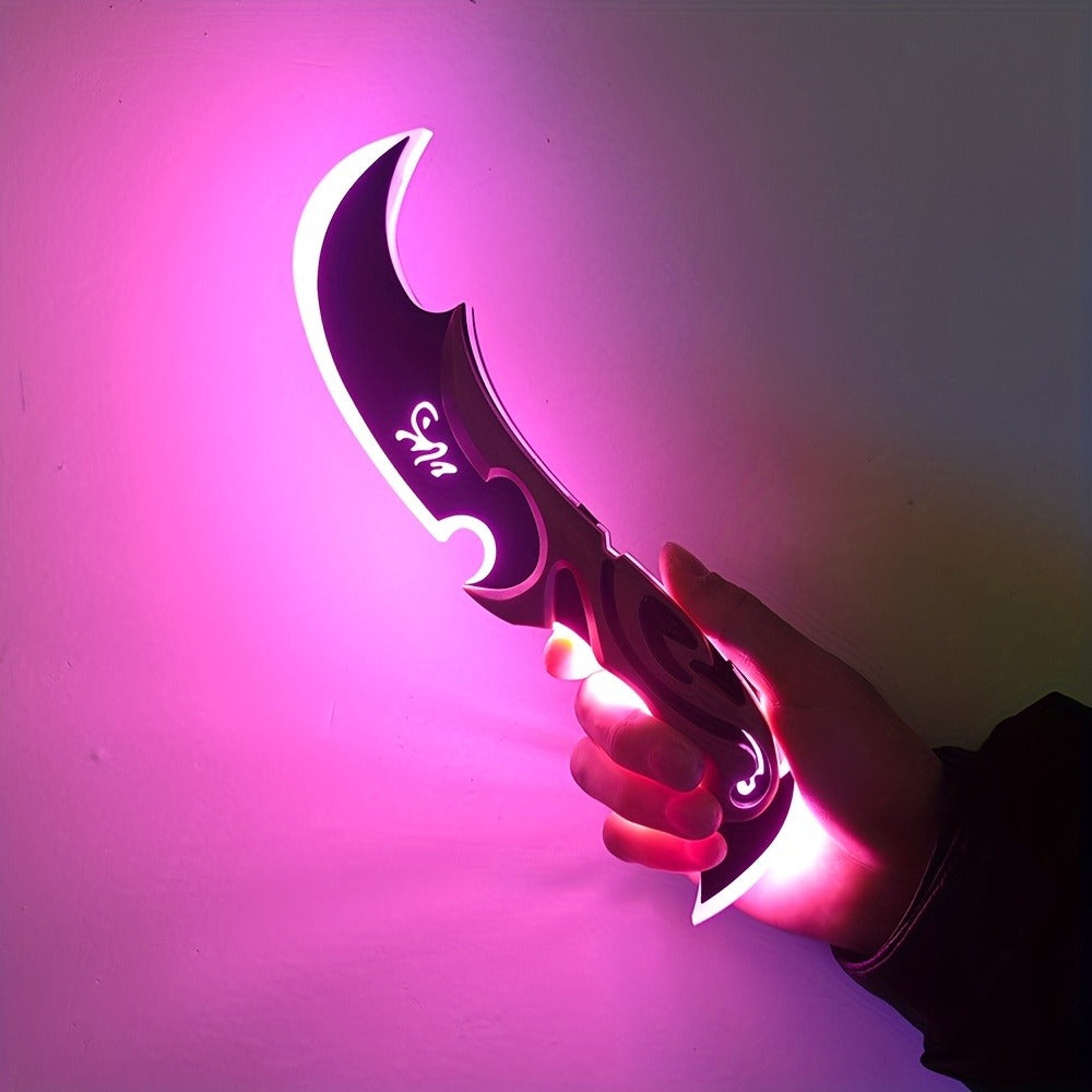 Costume Accessories Rechargeable LED Half Moon Blade Prop, 30cm, with Five Light Color Options — image 9
