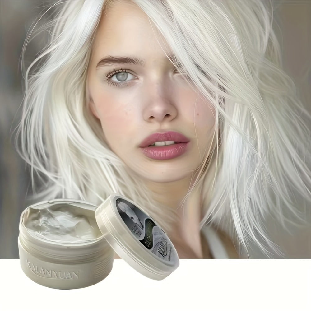 Temporary Hair Color Wax Disposable DIY Styling Cream Y2K Aesthetic for Parties Festivals Halloween Cosplay 9 Colors Blue Pur
