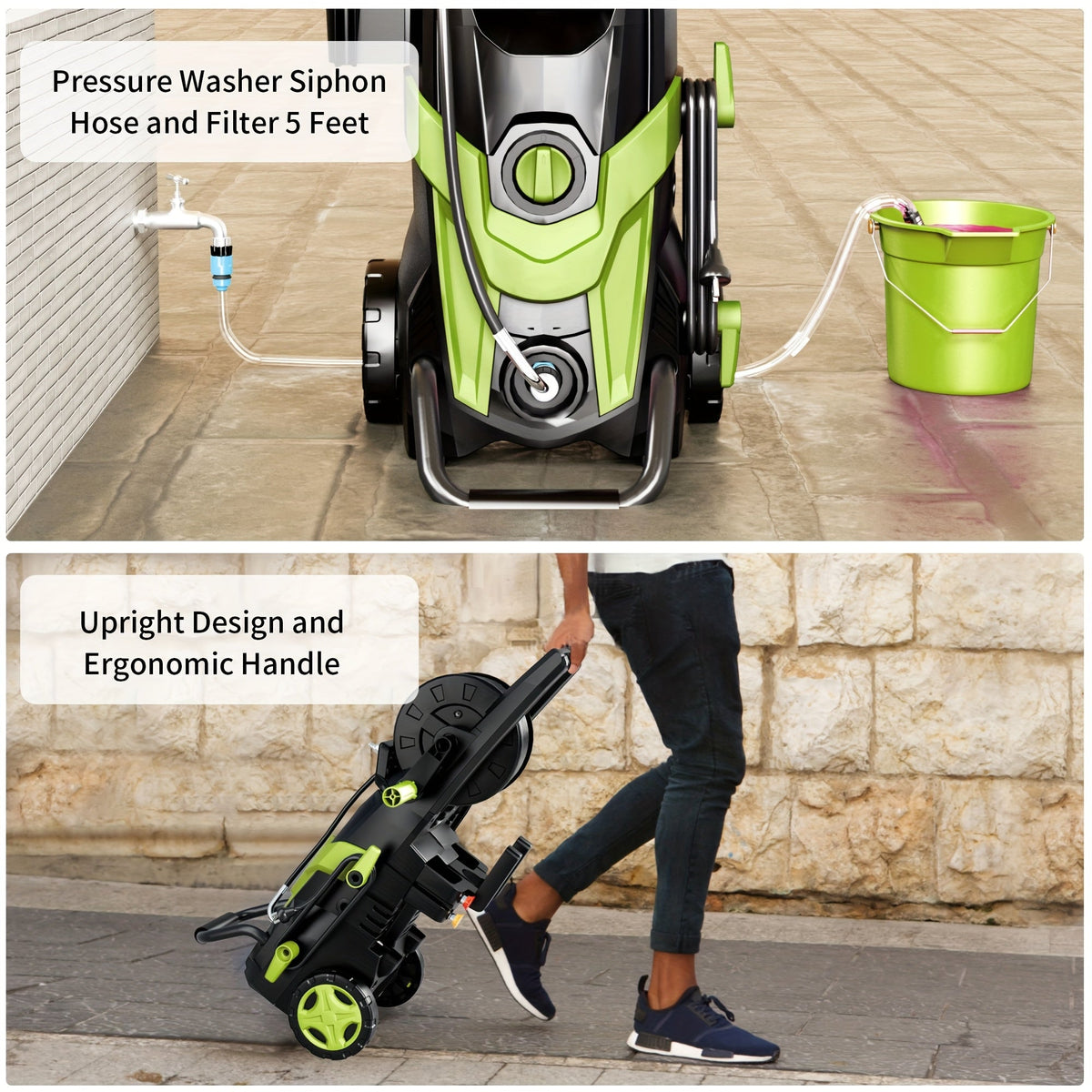 Electric Pressure Washer High PSI for Garden, Patio and Yard Use, with the Listed Configuration — image 9