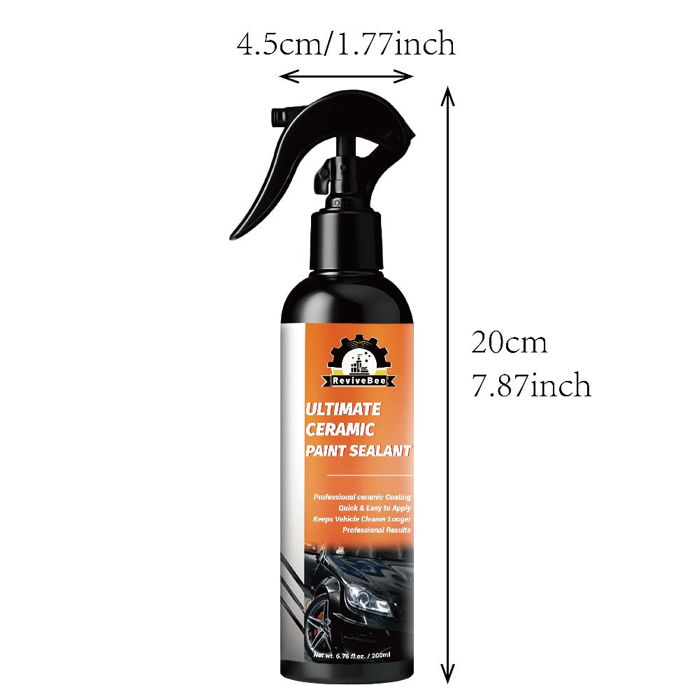 Nano Ceramic Paint Sealant 200ml – Car Ceramic Coating, Paint Restorer & Polish for Long-Lasting Gloss and Paint Protection —