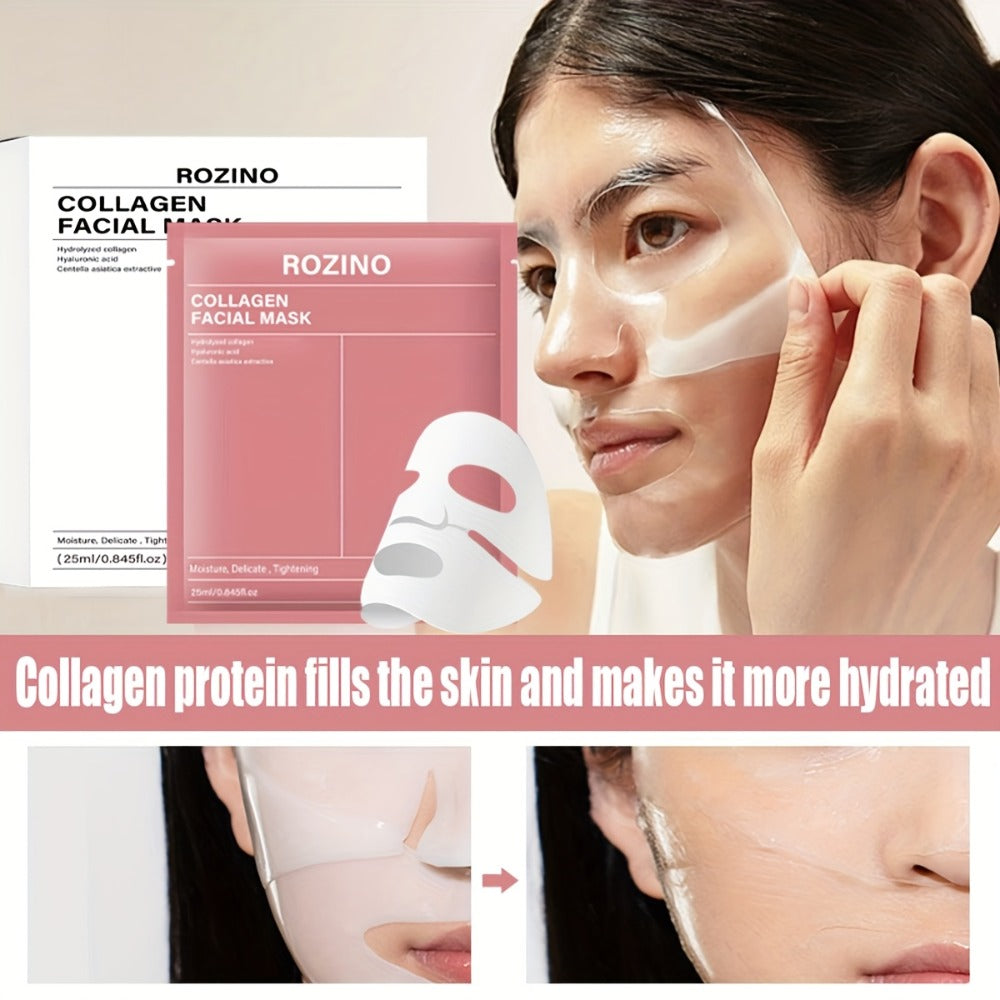 Bio-Collagen Hydrogel Sheet Mask Set 10 Pcs, Korean Beauty Face Mask with Aloe Vera, Intense Hydration — image 6