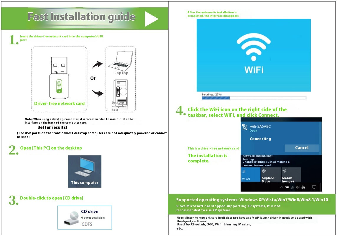 AX900M Wireless Network Card Wifi6 Drive-free Mini Wireless Receiver