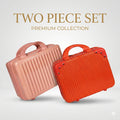 Hard Shell Makeup Travel Case Waterproof Pressure-Proof Portable Cosmetic Suitcase with Elastic Band Luggage Attachment Carry
