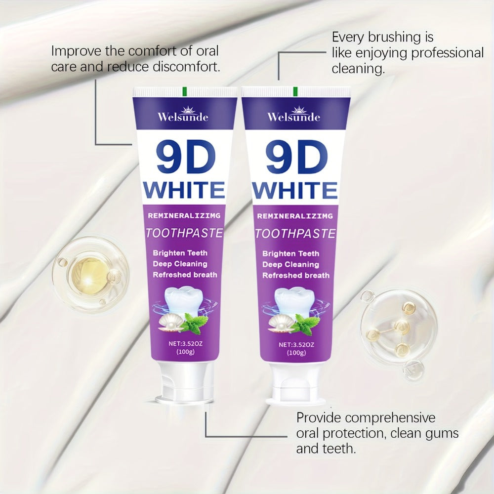 Two-Pack 100g Purple Mint Toothpaste with Hydroxyapatite and Niacinamide Listed on Ingredient Panel — image 5