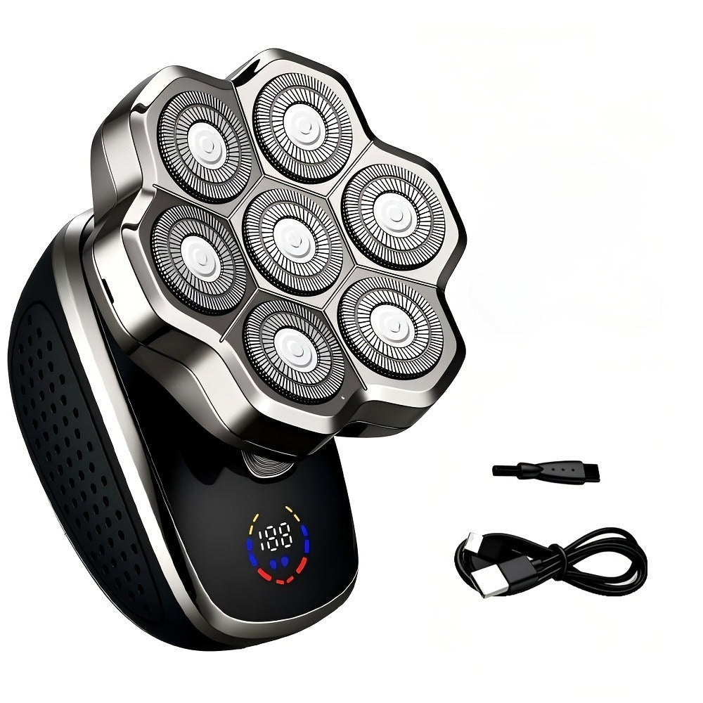 Electric Shaver 5-in-1 Bald-Head Grooming Tool with 7D or 9D Floating Heads and Magnetic Blade Options — image 6