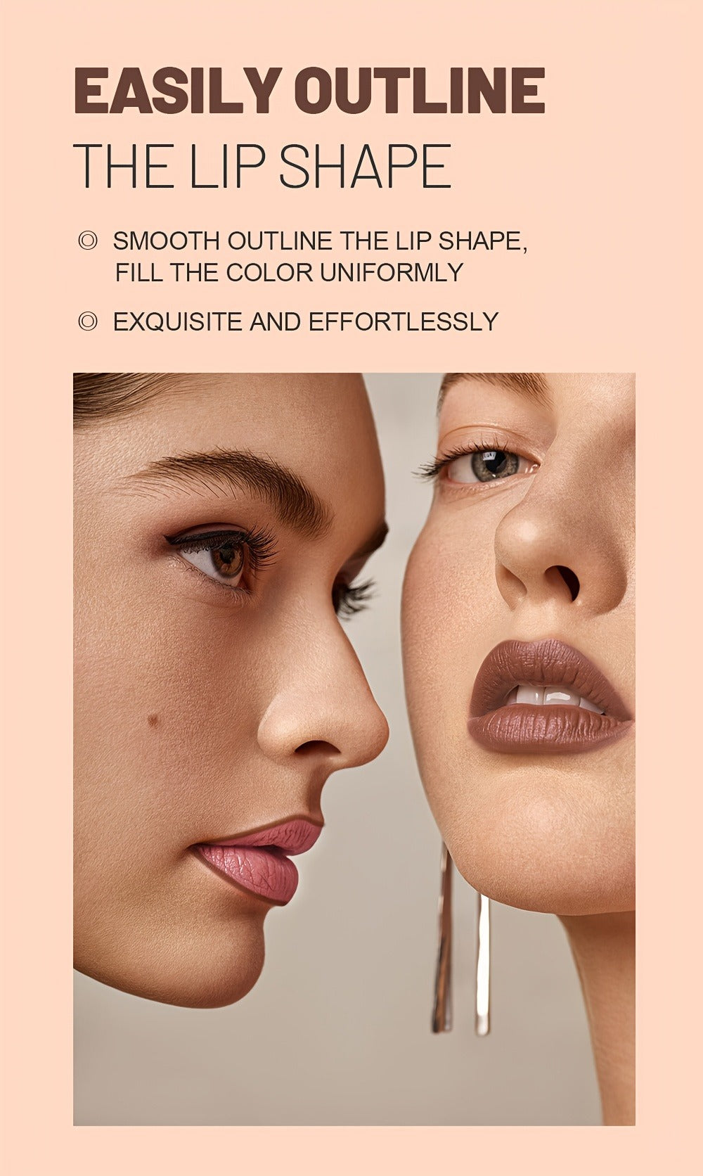 Lipstick Set, Fit Colors 6-Piece Matte Crayon Collection with Brown, Nude, Pink and Purple Colors — image 14