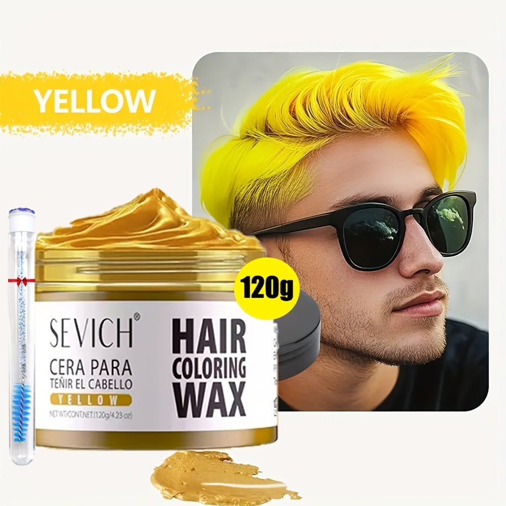 Instant Color Hair Wax 10 Shades – Temporary Hair Dye Wax Strong Hold Styling for Parties, Cosplay, Festivals & Halloween, Ea