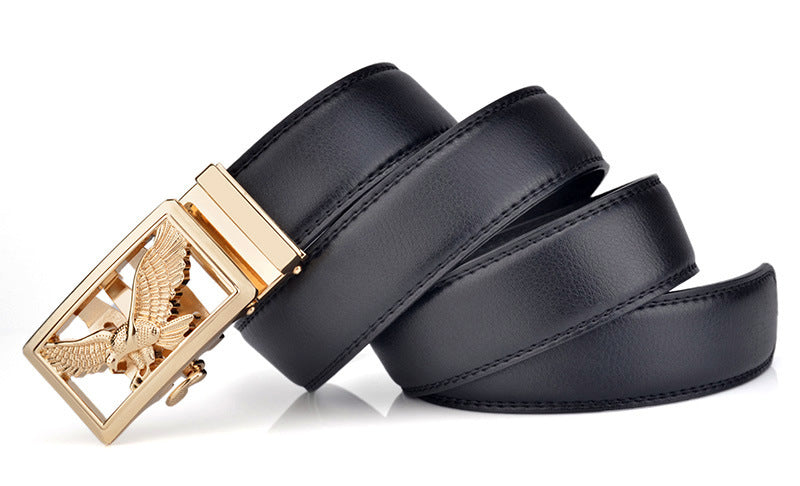 Mens Automatic-Buckle Business-Casual Belt