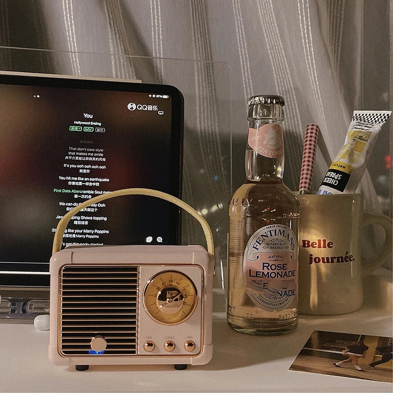 Diy Retro Mini Portable Card Speaker