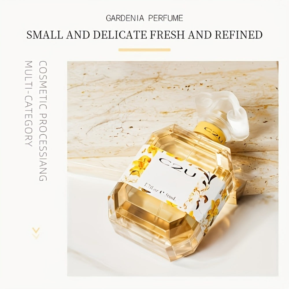 Eau de Toilette Gardenia Fragrance for Women 50ml Spray in Faceted Bottle and Floral Boxed Presentation — image 2