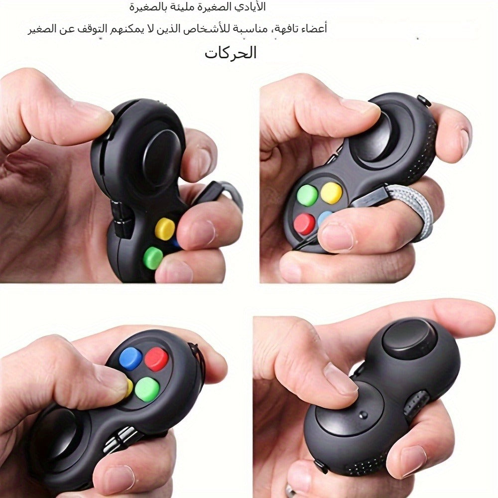 Handheld Fidget Controller Toy with Buttons, Roller, Switch and Seven-Color Checkout Assortment — image 4