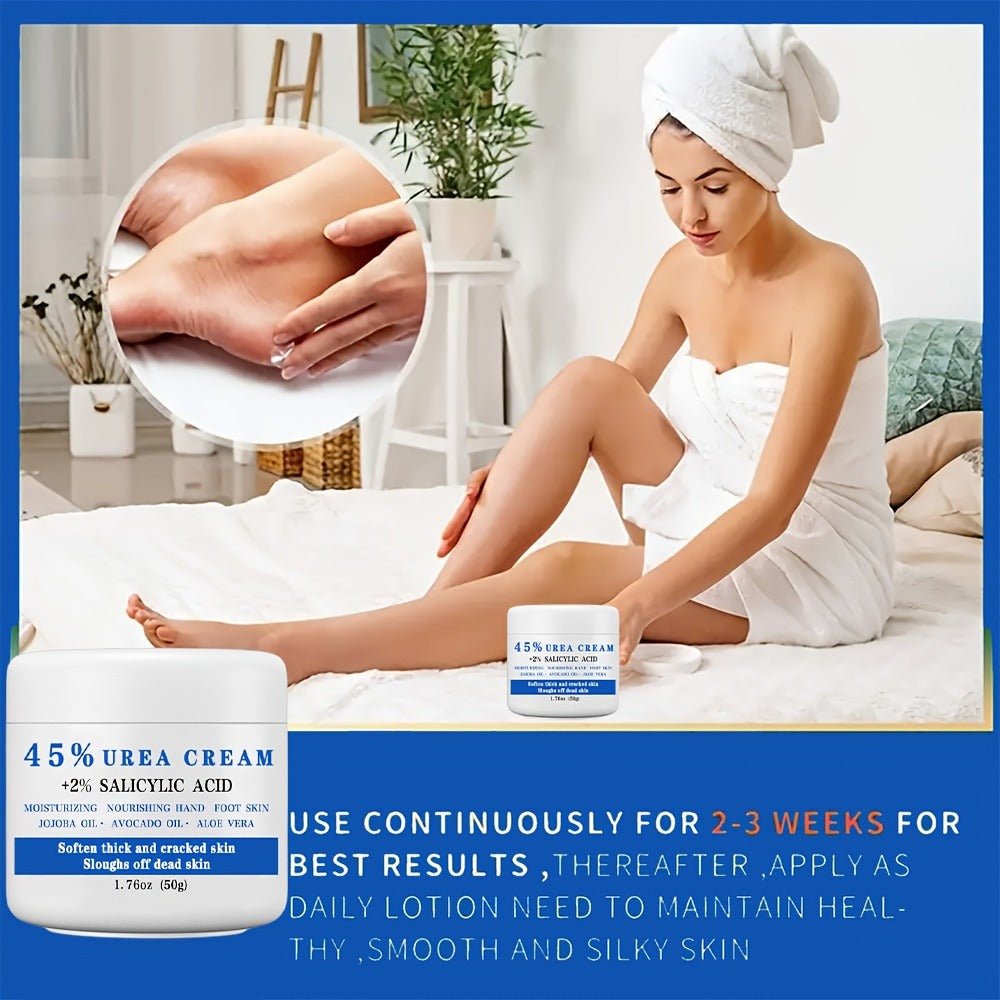 50g Jar of 45% Urea and 2% Salicylic Acid Foot Cream with Avocado and Shea Butter Labeling — image 8