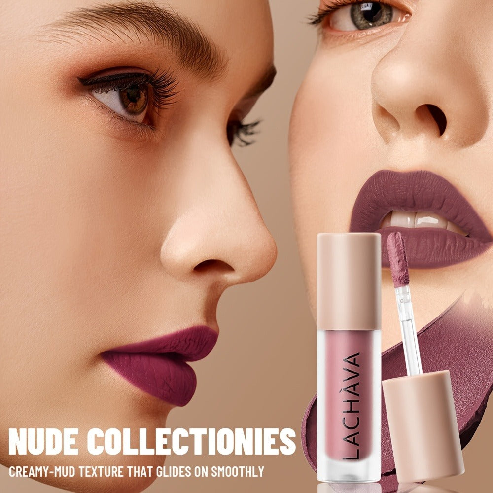 Velvet Matte Liquid Lip Color in Five Coordinated Nude-Tone Shades with 7.4cm Square Tube and Wand — image 17