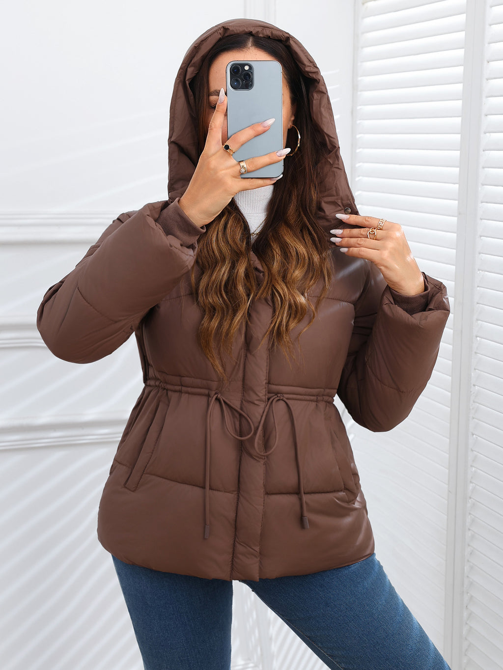 Women Puffer Coat Cotton-padded Jacket Cotton-padded
