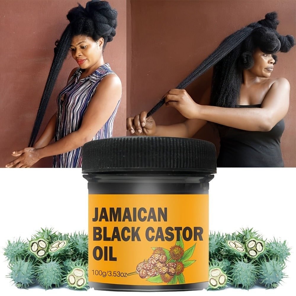 Jamaican Black Castor Hair and Scalp Oil in a 100g Wide-Mouth Jar with 3.53 oz Net Weight Label — image 2