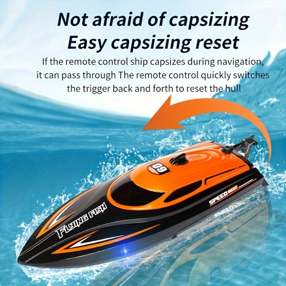 RC Speedboat 30KM/H with LED Night Navigation Lights with the Listed Color, Size or Set Options for Everyday Use — image 2