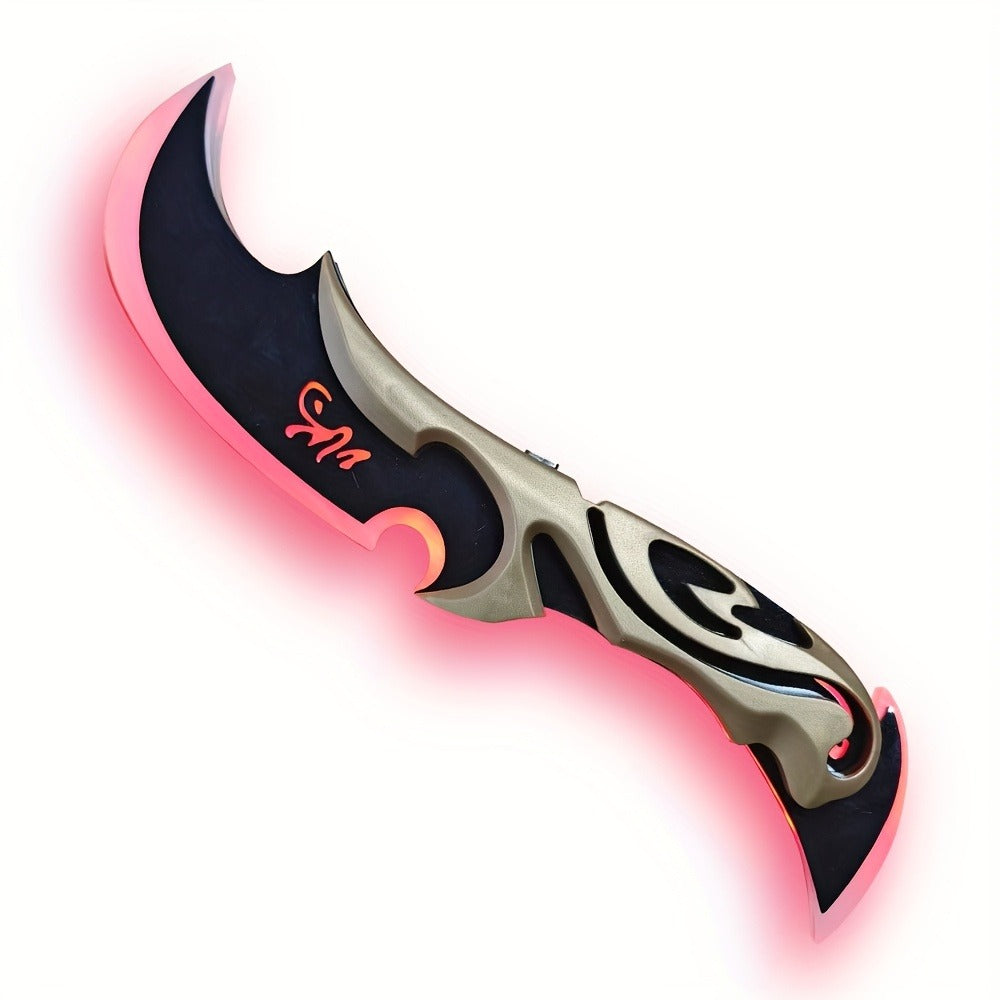 Costume Accessories Rechargeable LED Half Moon Blade Prop, 30cm, with Five Light Color Options — image 4