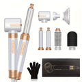7-in-1 Hot Air Brush Hair Styling Tool with 110, 000 RPM Motor, Diffuser and Attachment Set — image 11