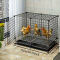 Small Animal Playpen & Pet Cage with Removable Tray, Indoor Outdoor Enclosure for Rabbits, Chickens — image 1