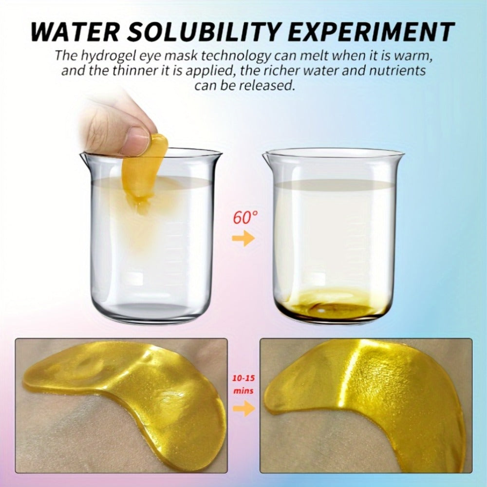 30-Pair ALIEORY Gold-Tone Under-Eye Patch Box with Individual Pouches and Collagen and Hyaluronic Acid Wording — image 5