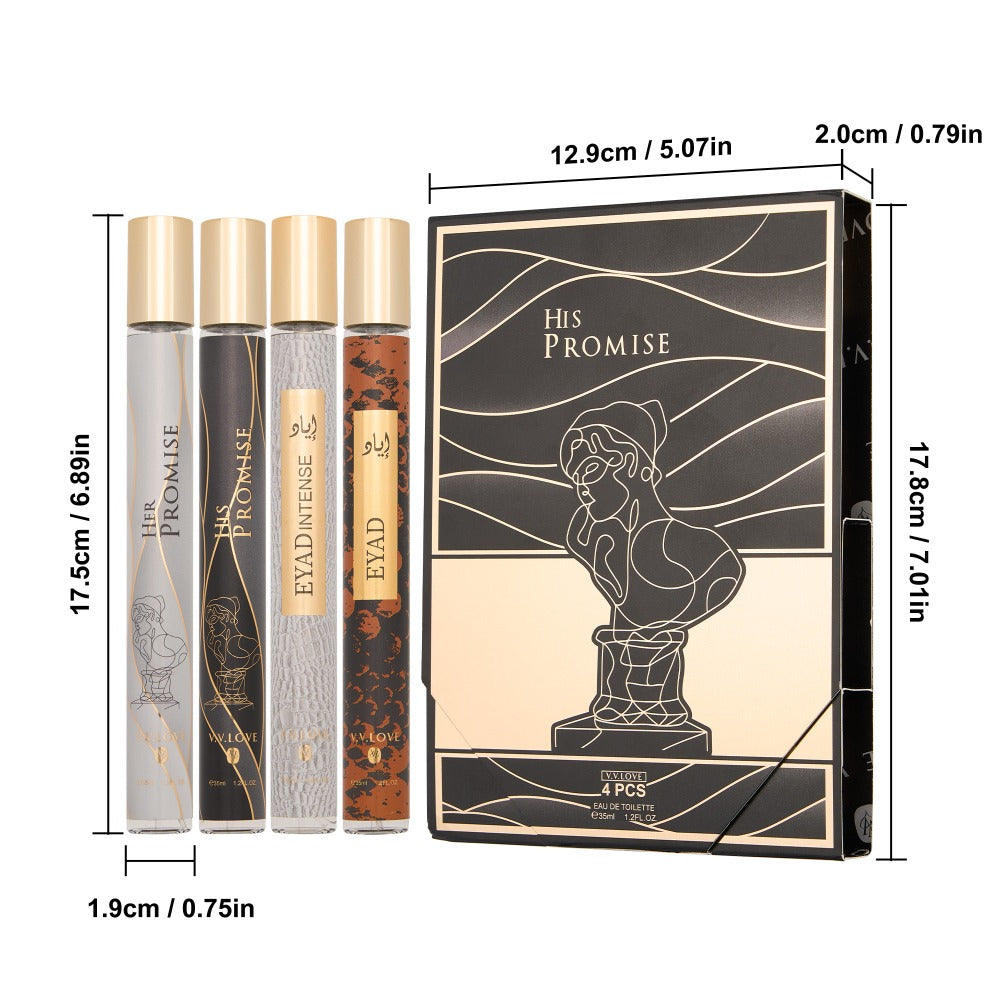 Men's Cologne Gift Set - Eau de Parfum Lavender Fresh & Woody Fragrance, Multi-Piece Sets 2 3 or 4 Bottles — image 5